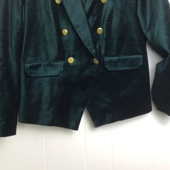 Chico's Velour Velvet Blazer Jacket Size 1 - Picture 3 of 16
